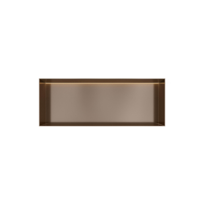 Hotbath &MORE Inbouwbox of inbouwnis - 30x80x10 - frameless + LED - tuscan bronze (brons)