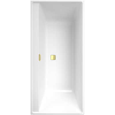 Villeroy & Boch Collaro Baignoire rectangulaire 160x75cm avec bonde de vidage Doré Blanc