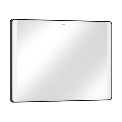 Hansgrohe Xarita Lite Q Miroir - 100x70cm - éclairage led - Vertical - interrupteur mural - Noir mat