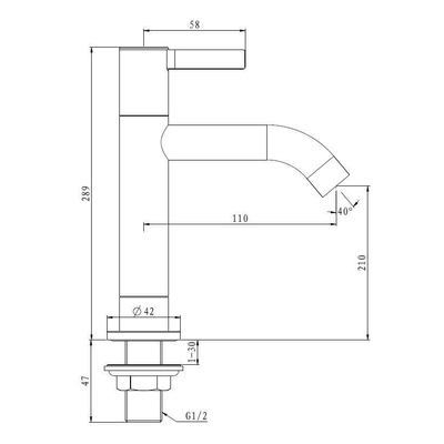 Best Design High Zine Mitigeur lave-mains rehaussé