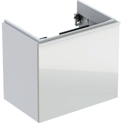 Geberit Acanto Meuble sous-vasque compact avec 1 tiroir 59.5x53.5x41.6cm avec poignée et siphon blanc
