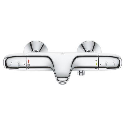 Grohe Grohtherm 1000 Thermostatische Badmengkraan - HOH 15cm - met koppelingen - chroom