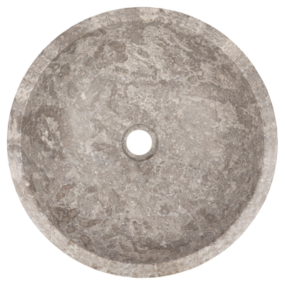Differnz Boomer Waskom - 21x12cm - rond - Marmer - Grijs TWEEDEKANS