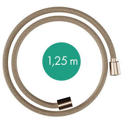 Hansgrohe Designflex Textiel - doucheslang - 125cm - geborsteld brons