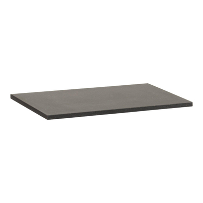 BRAUER Corestone Small Wastafelblad - 60x40x2cm - zonder kraangat - natuursteen - basalt