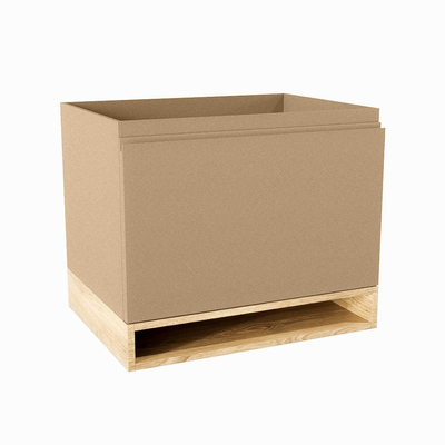 Mondiaz FLOTT Meuble sous vasque - 60x45x50cm - 1 tiroir - softclose - découpes - Oro
