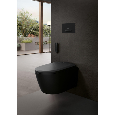 Villeroy & Boch Viconnect bedieningsplaat supreo 260x153x117mm glossy black