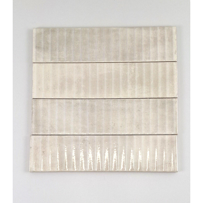 ÉCHANTILLON Terravito Sileno Carrelage mural - 30x7.5cm - 8mm - rainure - Ivoire