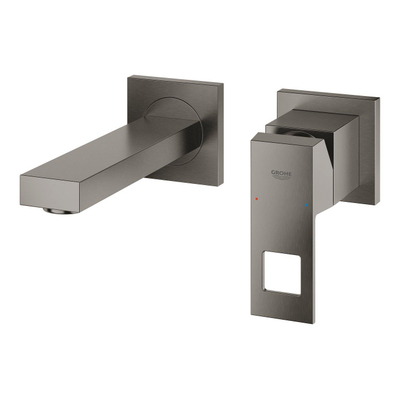 GROHE Eurocube élément de finition pour robinet mural encastré avec bec 17,2 cm graphite brossé hard