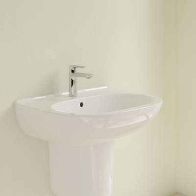 Villeroy & Boch O.novo wastafel 65x51cm met overloop 1 kraangat wit