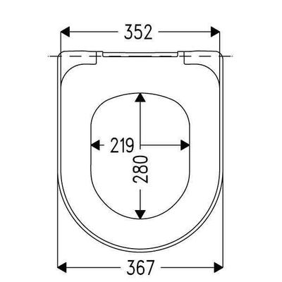 Plieger Spring closetzitting wit