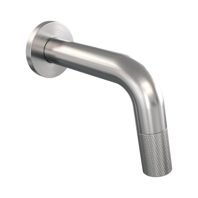 BRAUER Brushed Carving Robinet de lavabo - encastré - bec 8,5-18,5 cm - inox brossé