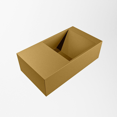 Mondiaz TYNE Fontein - 40x23x12cm - wasbak Links - zonder kraangaten - solid surface - Oro
