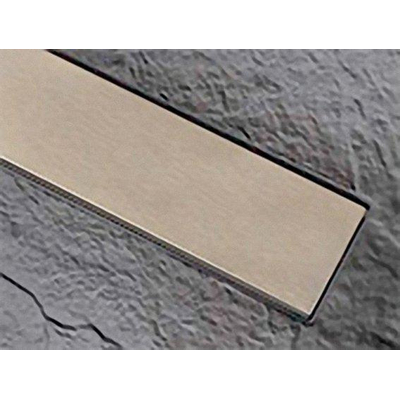 Xenz Soft douchebakafvoer Linear cover geborsteld goud