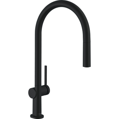 Hansgrohe Talis m54 - 1 greeps keukenmkr - 210 uittrekb uitloop - sbox - mat zwart