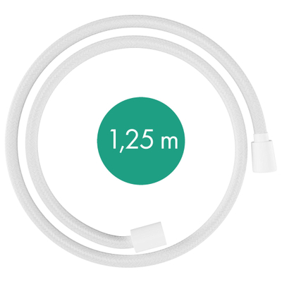 Hansgrohe Designflex flexible de douche textile 125cm avec blanc