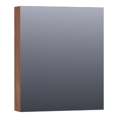 Saniclass Plain Spiegelkast - 60x70x15cm - 1 rechtsdraaiende spiegeldeur - MFC - viking shield