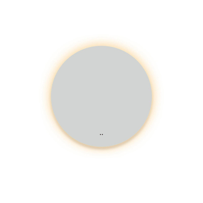 FugaFlow Eccelente Arredo Miroir rond diamètre 60cm avec éclairage LED indirect, chauffe-miroir et interrupteur touch
