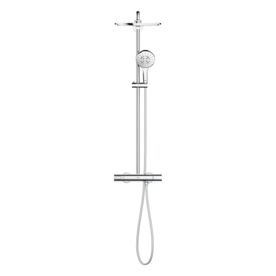 GROHE Rainshower SmartActive Ensemble de douche pluie apparent - robinet de douche - pomme de douche 31cm - douchette ronde - chrome