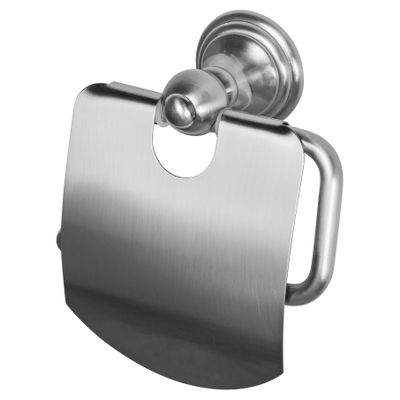 Haceka Allure Porte-rouleau de papier toilette - avec couvercle - inox brossé