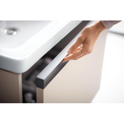 Duravit Ketho.2 meuble sous-lavabo 51x42x44cm adapté pour 1 vasque Panneau de particules Taupe Mat