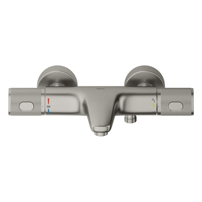 GROHE Grohtherm 1000 Performance badthermostaat - met koppelingen - supersteel (rvs)