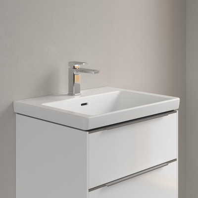 Villeroy & Boch Subway 3.0 Plan vasque 60x16.5x10.4cm 1 trou de robinet avec trop-plein et CeramicPlus Stone White