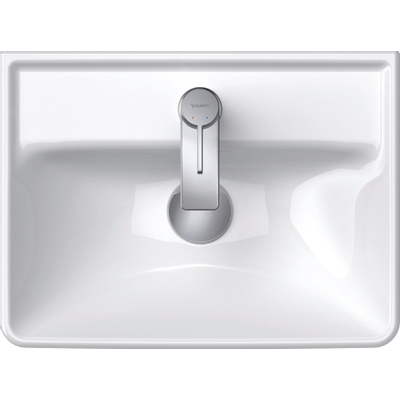Duravit D-Neo Lavabo d'angle 45x33.5x13cm 1 trou de robinet rectangulaire Céramique Blanc