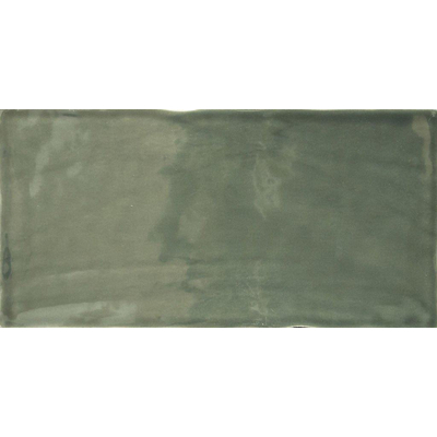 Baldocer Ceramica Atmosphere wandtegel - 12.5x25cm - 8.5mm - Rechthoek - Groen Glans