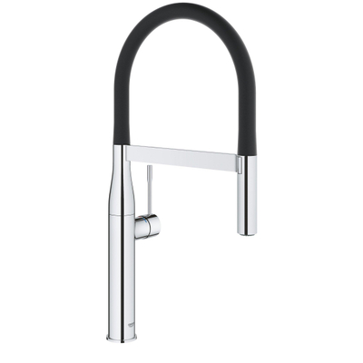 Grohe Essence New Keukenkraan - hoog - uittrekbare uitloop - 2 straalsoorten - met profesionele handdouche - chroom