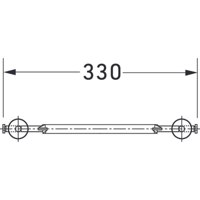 Duravit Duravital grille pour seau avec jeu de fixation chrome