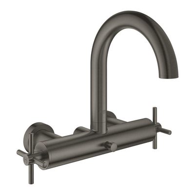 GROHE Atrio 1-gats bidetkraan M-size met waste met kruisgrepen supersteel