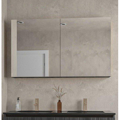 Saniclass Holz Base Armoire miroir - 120x70cm - brun noir