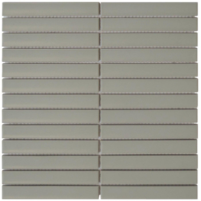 The Mosaic Factory Sevilla mozaïektegel - 30x30cm - 8mm - rechthoek - mat sage green (groen)
