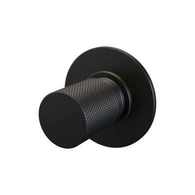 BRAUER Black Carving Stopkraan inbouw - inclusief inbouwdeel - 1 carving knop - mat zwart