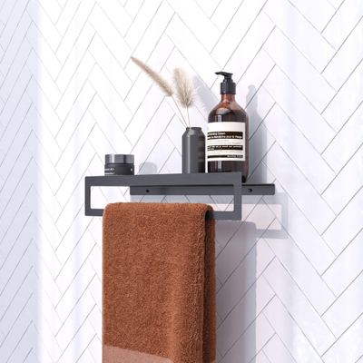 Brauer handdoekrek - 43cm - Gunmetal geborsteld OUTLETSTORE