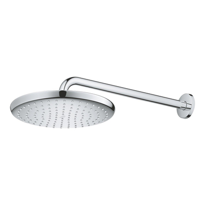 GROHE Tempesta 250 Hoofddouche - 25cm - 1 straalsoort - wandarm 38cm - chroom/wit