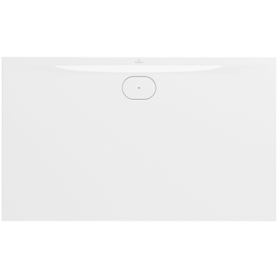 Villeroy & Boch Ecora douchebak - 150x90x3.5cm - afvoer lange zijde - white alpine (wit)