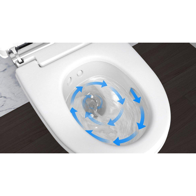 Geberit AquaClean Sela Douche Wc - 37.5x56.5cm - softclose - keratect - alpine - glans wit
