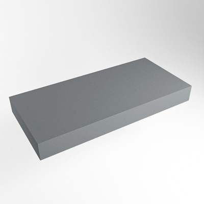 Mondiaz TOP 51 Vrijhangend Topblad - 110x51x12cm - geschikt voor waskom - Solid surface - Plata