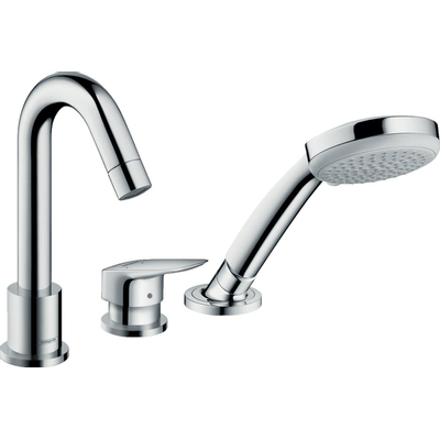 Hansgrohe Logis Afbouwdeel - voor 3 gats badrandkraan - voor inbouwdeel - hoogglans chroom