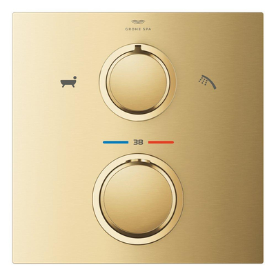 GROHE Allure partie apparente de thermostat avec inverseur Brushed Cool Sunrise
