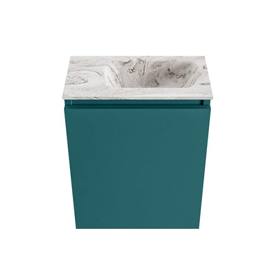 MONDIAZ TURE-DLUX 40cm toiletmeubel Smag. EDEN wastafel Glace positie rechts. Zonder kraangat.