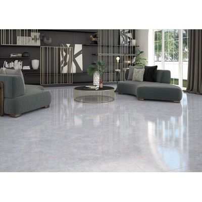 ÉCHANTILLON Cifre Cerámica Carrelage de sol et de mur Crystal Pearl Aspect Marbre Brillant Gris