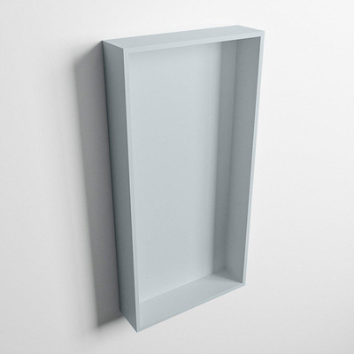Mondiaz Easy nis 29.5x59.5x8cm - inbouw/opbouw - 1 open vak - Solid surface - Clay