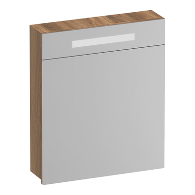 Miroir de toilette BRAUER Promise - 60x70x15cm -- avec éclairage 1 porte miroir ouvrant vers la gauche Honey