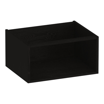 BRAUER Flourish armoire latérale - 59x30x45.5cm - avec 1 compartiment de rangement Bois Noir