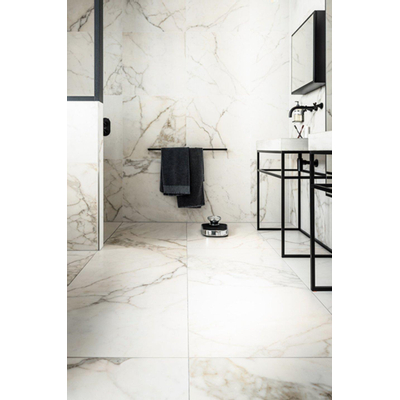 Vtwonen Classic Carrelage de sol et mural 60x60cm 10mm rectifié R9 porcellanato Mat Blanc Cassé