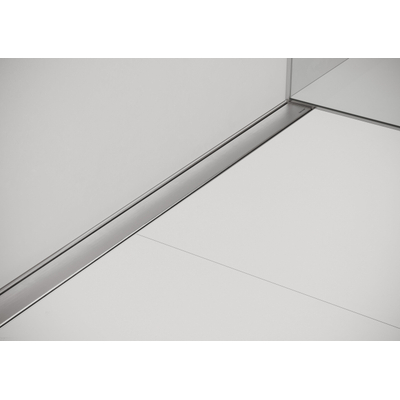 Easy Drain Compact 30 caniveau de douche mural zero plaque simple avec sortie latérale 6x70cm inox