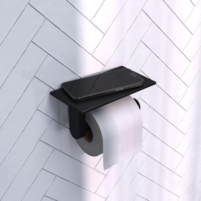 Brauer, Série, Porte-rouleau de toilette, 18cm - Noir mat